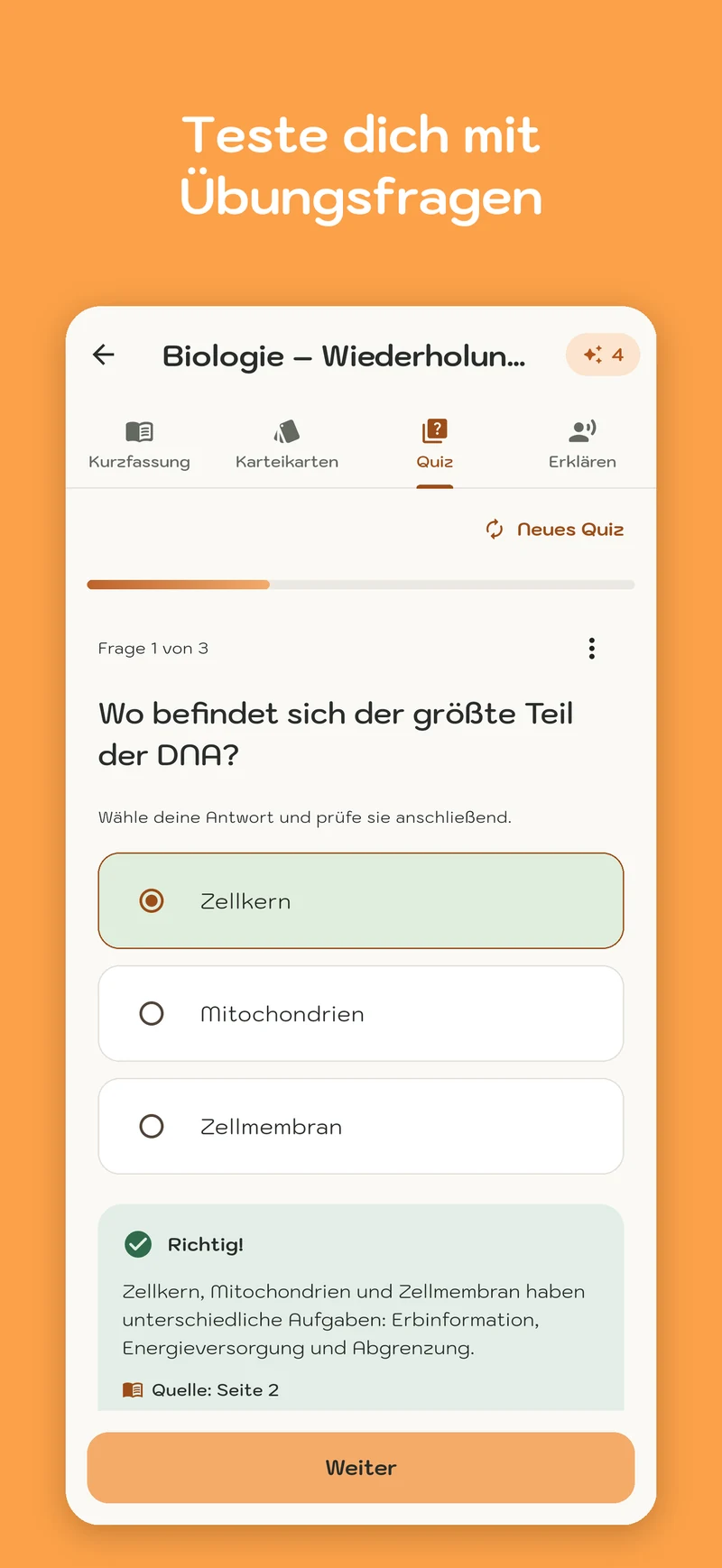 Screenshot von MemoWize