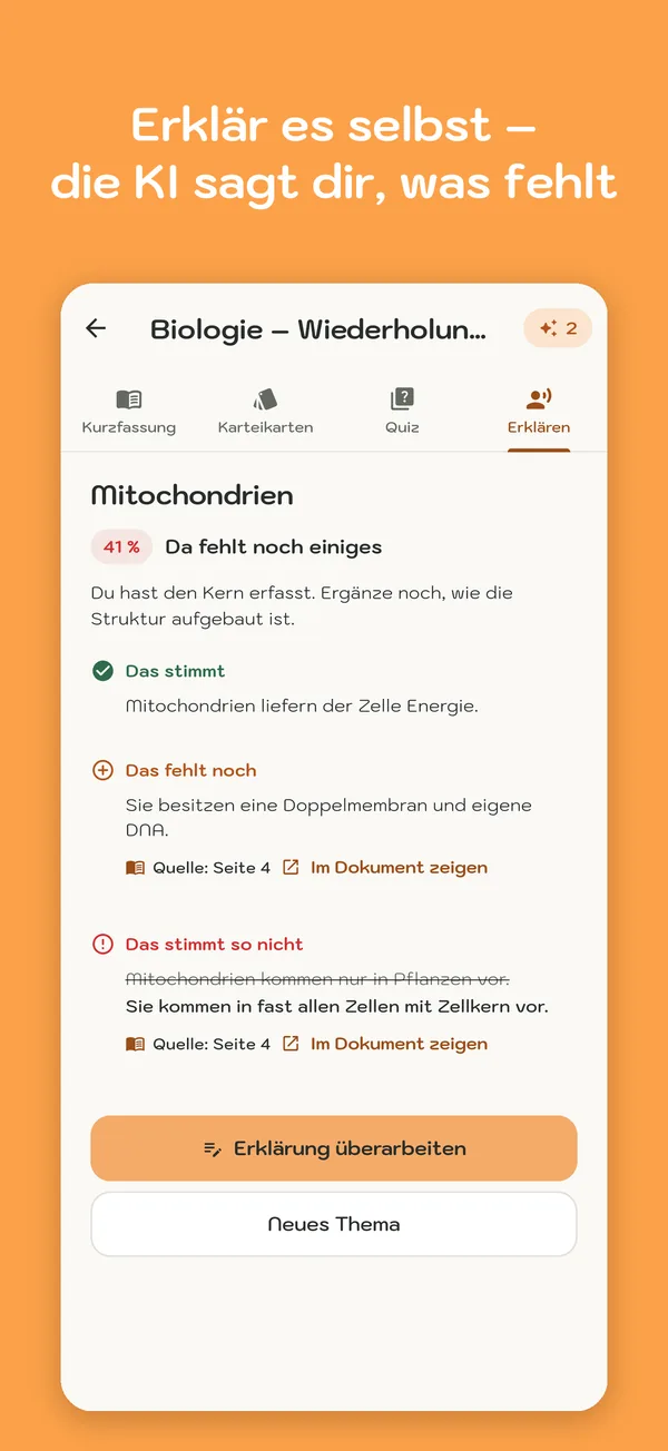 Screenshot von MemoWize