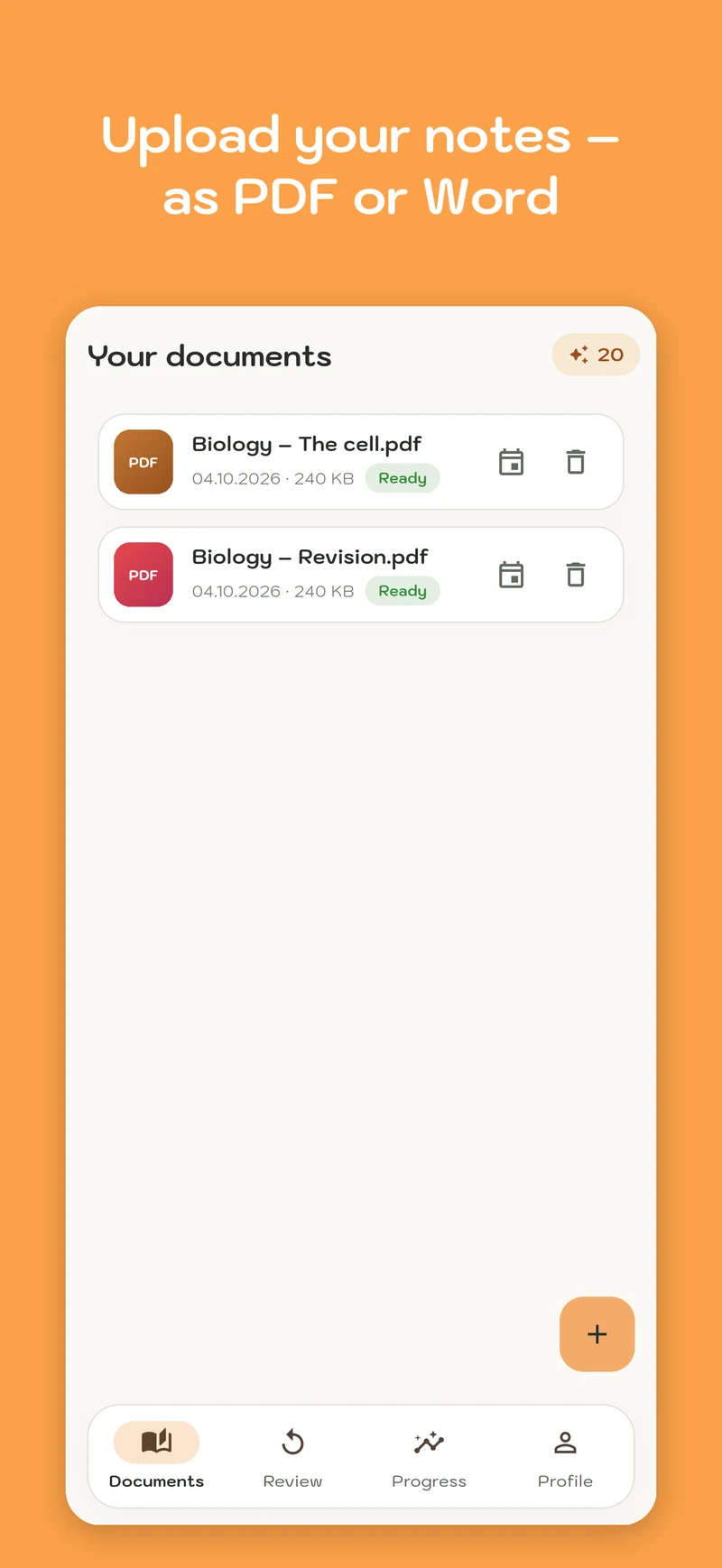 MemoWize screenshot